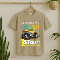 Ready To Crush 1st Grade Monster Truck First Day Of School T-Shirt thumb 2
