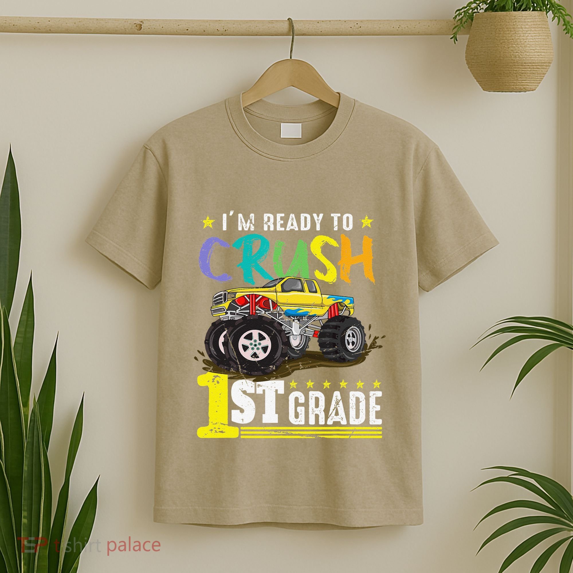 Ready To Crush 1st Grade Monster Truck First Day Of School T-Shirt