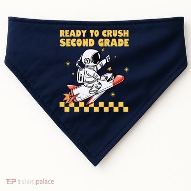 Ready To Crush Second Grade Back To School USA-Made Doggie Bandana