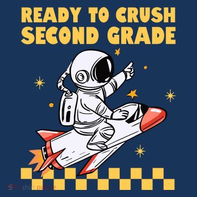 Ready To Crush Second Grade Back To School Youth Performance Sprint T-Shirt