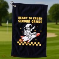 Ready To Crush Second Grade Back To School Golf Towel thumb 1