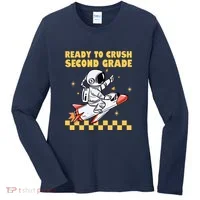 Ready To Crush Second Grade Back To School Women's Long Sleeve Shirt thumb 0
