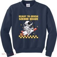 Ready To Crush Second Grade Back To School Kids Sweatshirt thumb 0