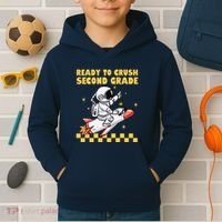 Ready To Crush Second Grade Back To School Kids Hoodie thumb 2