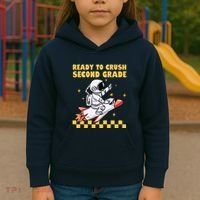 Ready To Crush Second Grade Back To School Kids Hoodie thumb 3