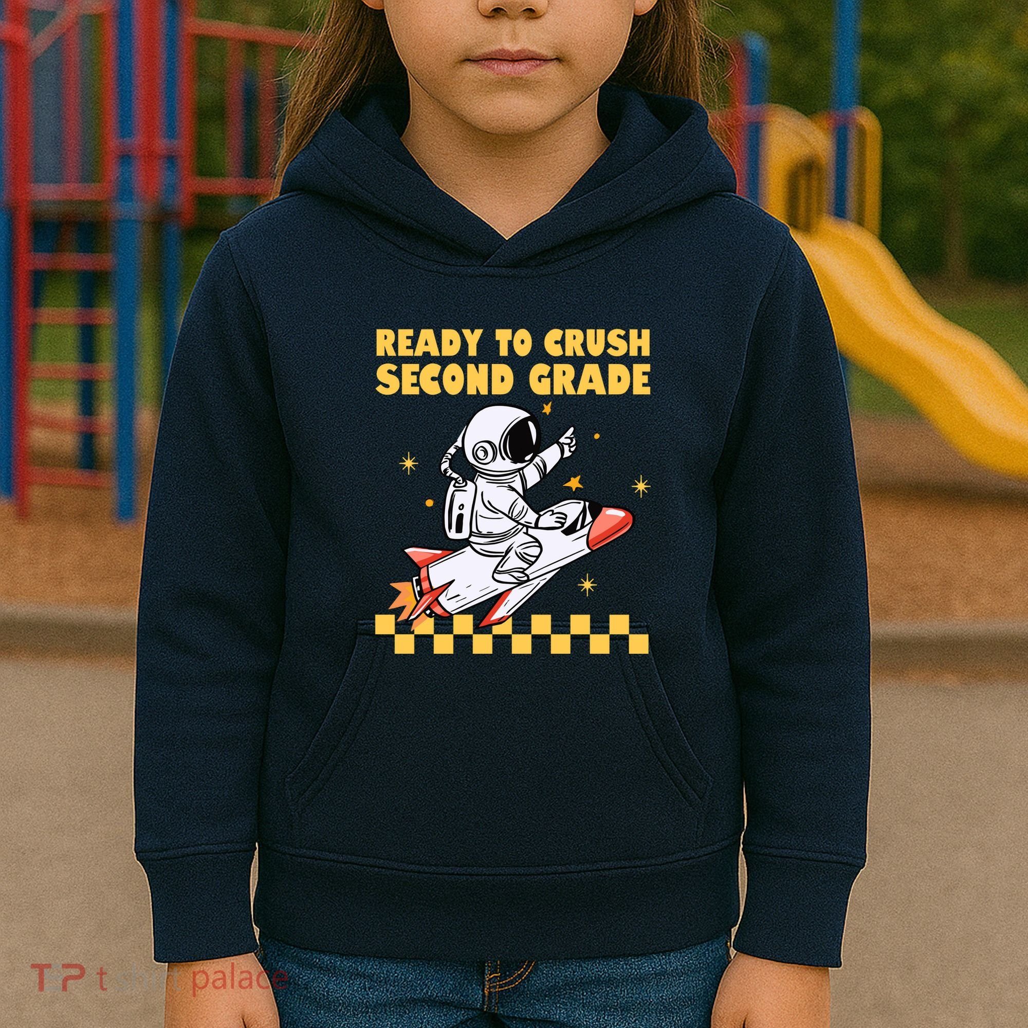 Ready To Crush Second Grade Back To School Kids Hoodie