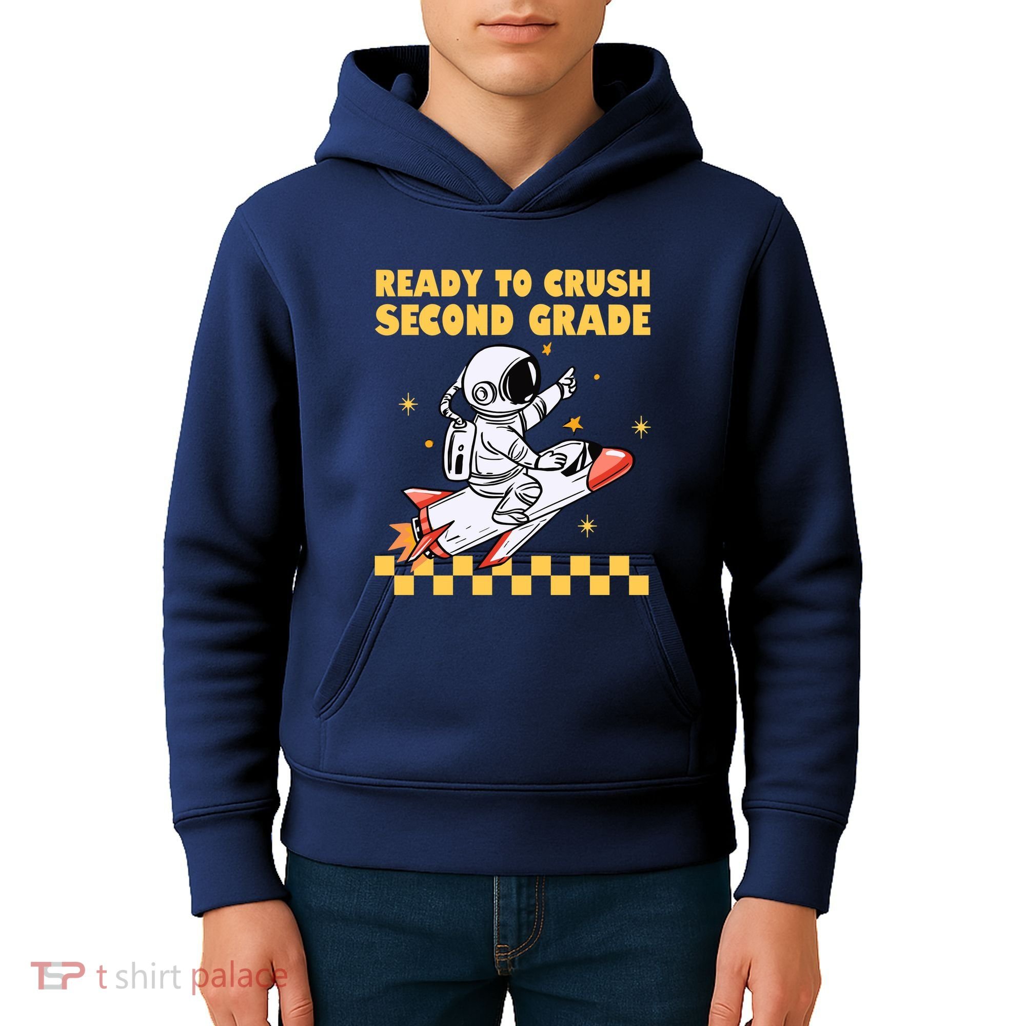 Ready To Crush Second Grade Back To School Kids Hoodie