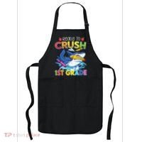 Ready To Crush 1st Grade Shark Back To School Apron thumb 0