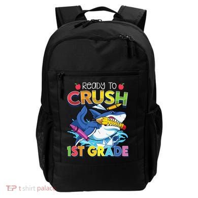 Ready To Crush 1st Grade Shark Back To School Backpack