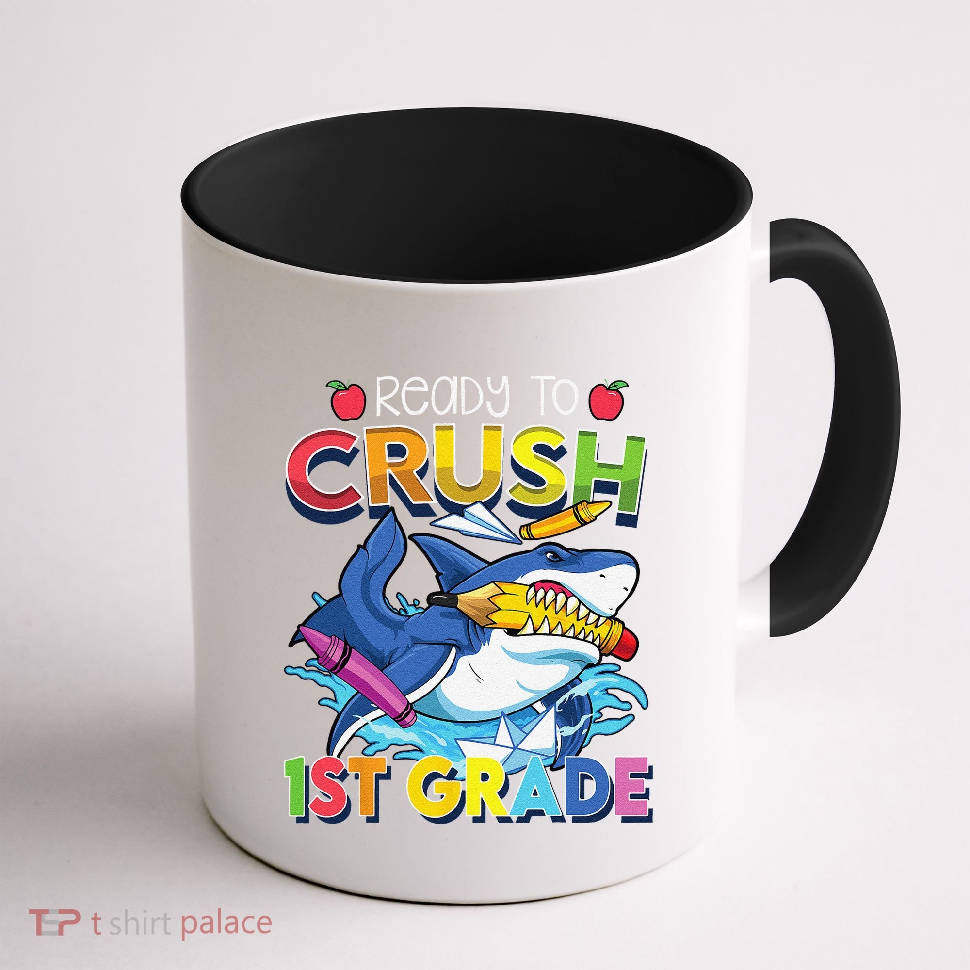 Ready To Crush 1st Grade Shark Back To School Coffee Mug