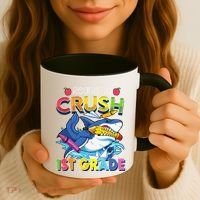 Ready To Crush 1st Grade Shark Back To School Coffee Mug thumb 3