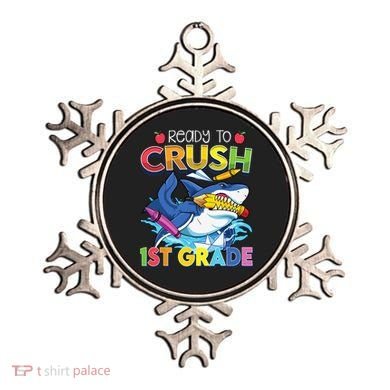 Ready To Crush 1st Grade Shark Back To School Ornament