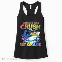 Ready To Crush 1st Grade Shark Back To School Women's Tank Top thumb 0