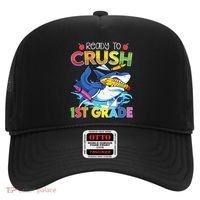 Ready To Crush 1st Grade Shark Back To School Hat thumb 0