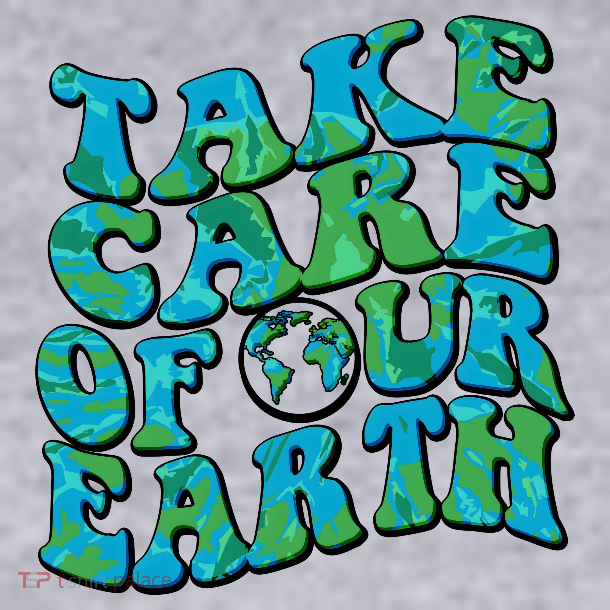 Retro Take Care Of Our Earth Celebrate Earth Day Women's Racerback Cropped Tank