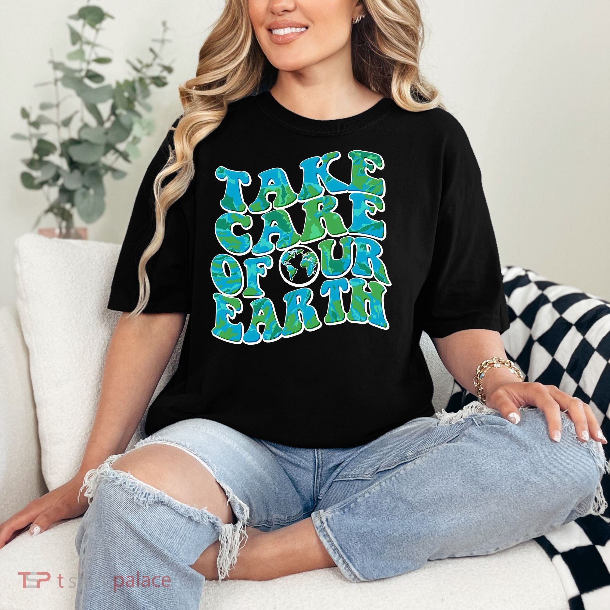 Retro Take Care Of Our Earth Celebrate Earth Day Comfort Colors T-Shirt