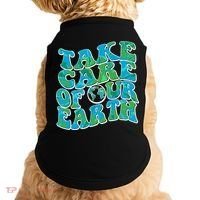 Retro Take Care Of Our Earth Celebrate Earth Day Doggie Tank thumb 0