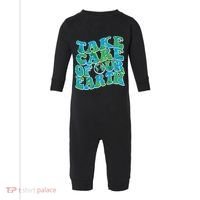 Retro Take Care Of Our Earth Celebrate Earth Day Infant Fleece One Piece thumb 0