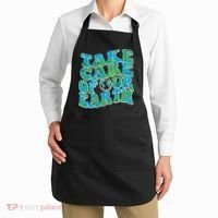 Retro Take Care Of Our Earth Celebrate Earth Day Apron thumb 2