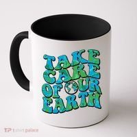 Retro Take Care Of Our Earth Celebrate Earth Day Coffee Mug thumb 0