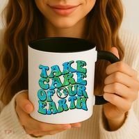 Retro Take Care Of Our Earth Celebrate Earth Day Coffee Mug thumb 3