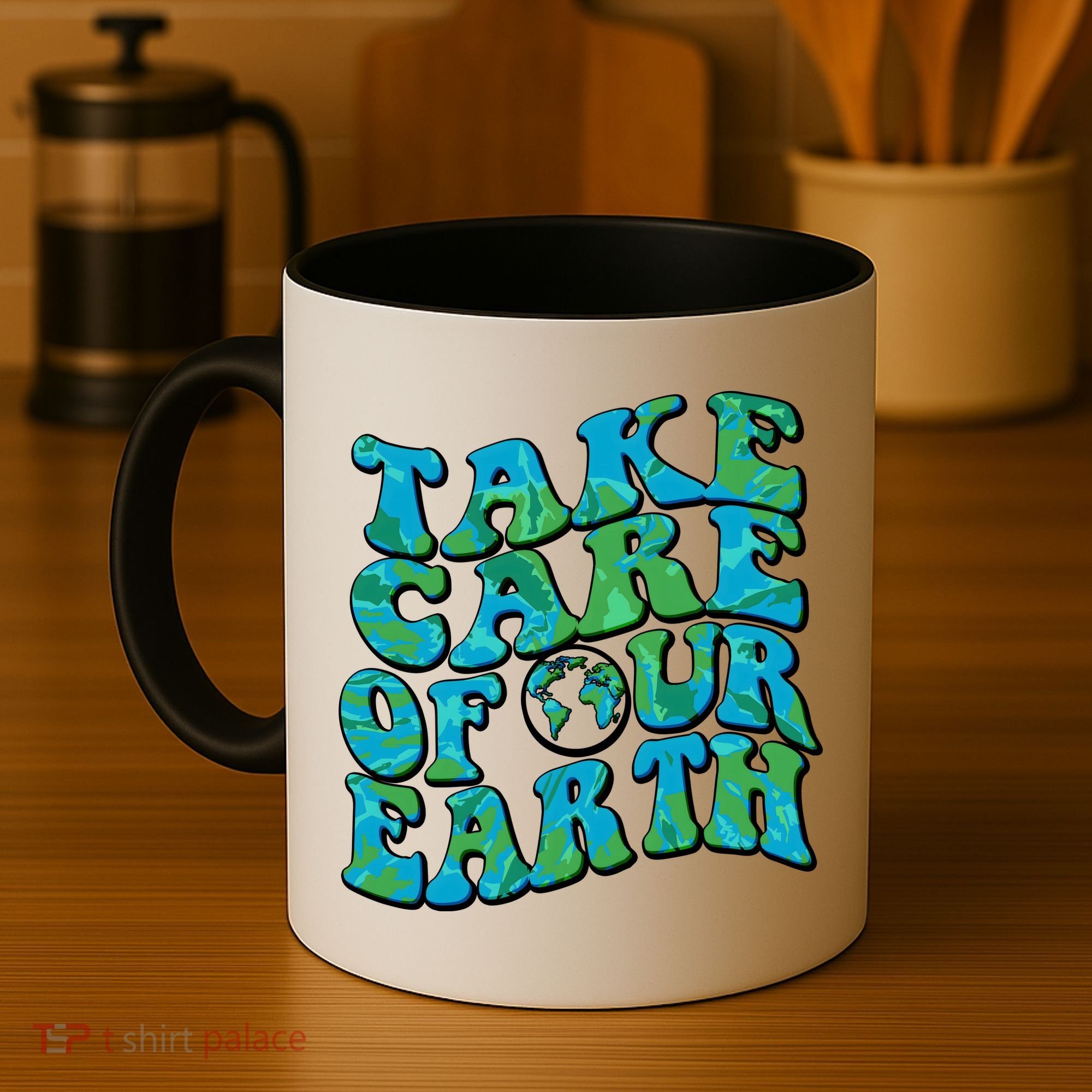 Retro Take Care Of Our Earth Celebrate Earth Day Coffee Mug