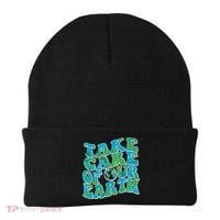 Retro Take Care Of Our Earth Celebrate Earth Day Beanie thumb 0