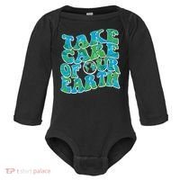 Retro Take Care Of Our Earth Celebrate Earth Day Baby Long Sleeve Bodysuit thumb 0