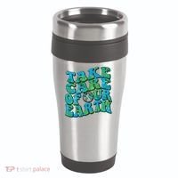 Retro Take Care Of Our Earth Celebrate Earth Day 16oz Travel Tumbler thumb 0