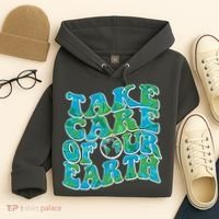 Retro Take Care Of Our Earth Celebrate Earth Day Hoodie thumb 4
