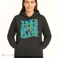 Retro Take Care Of Our Earth Celebrate Earth Day Hoodie thumb 5