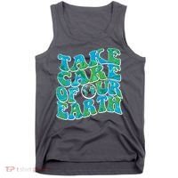 Retro Take Care Of Our Earth Celebrate Earth Day Tank Top thumb 0