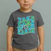 Retro Take Care Of Our Earth Celebrate Earth Day Toddler T-Shirt thumb 2