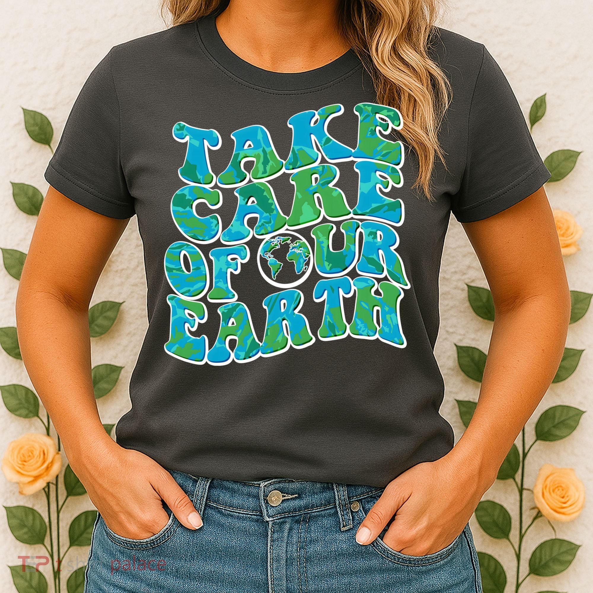 Retro Take Care Of Our Earth Celebrate Earth Day Women's T-Shirt