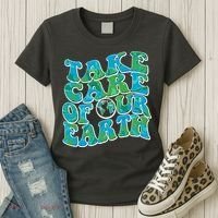 Retro Take Care Of Our Earth Celebrate Earth Day Women's T-Shirt thumb 3