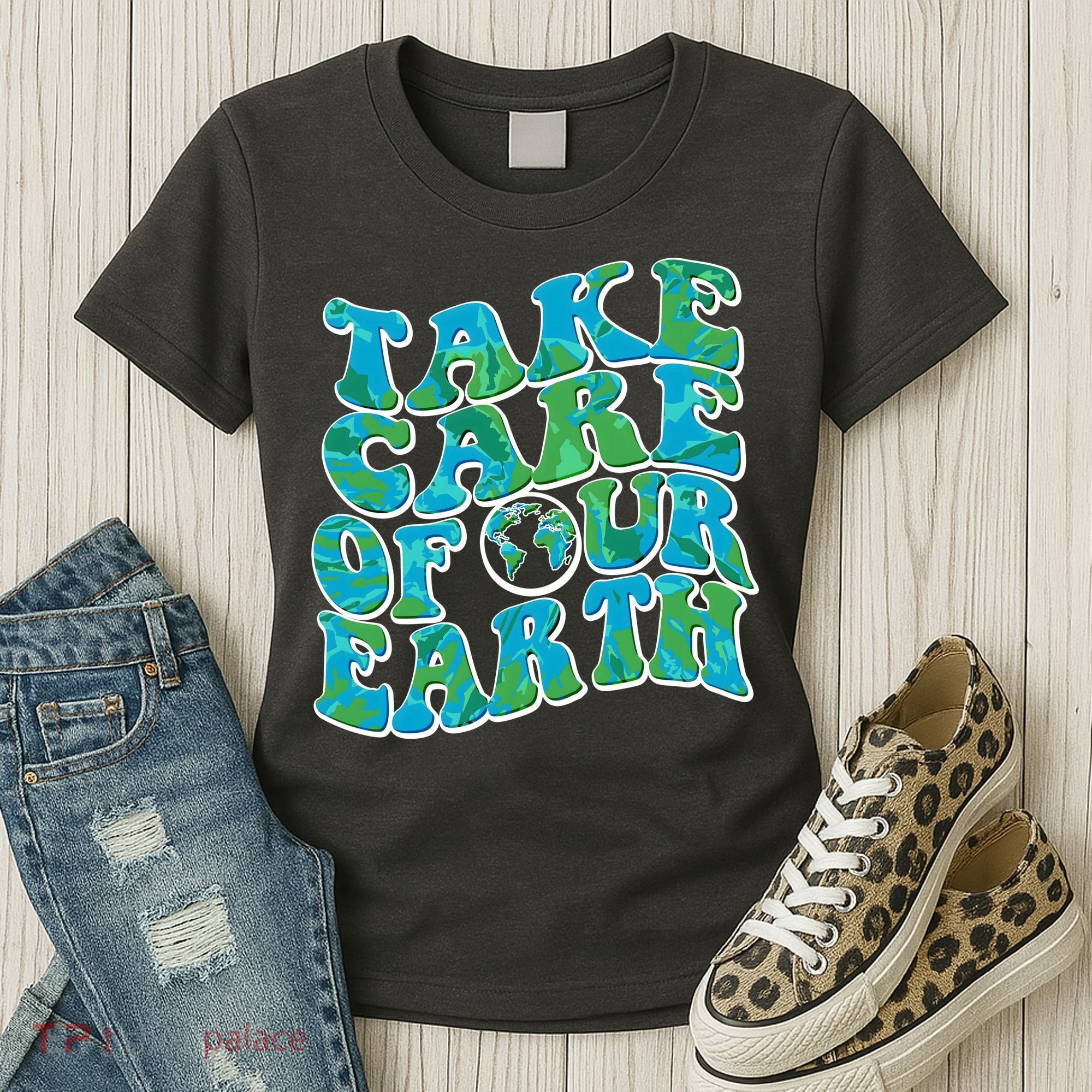 Retro Take Care Of Our Earth Celebrate Earth Day Women's T-Shirt
