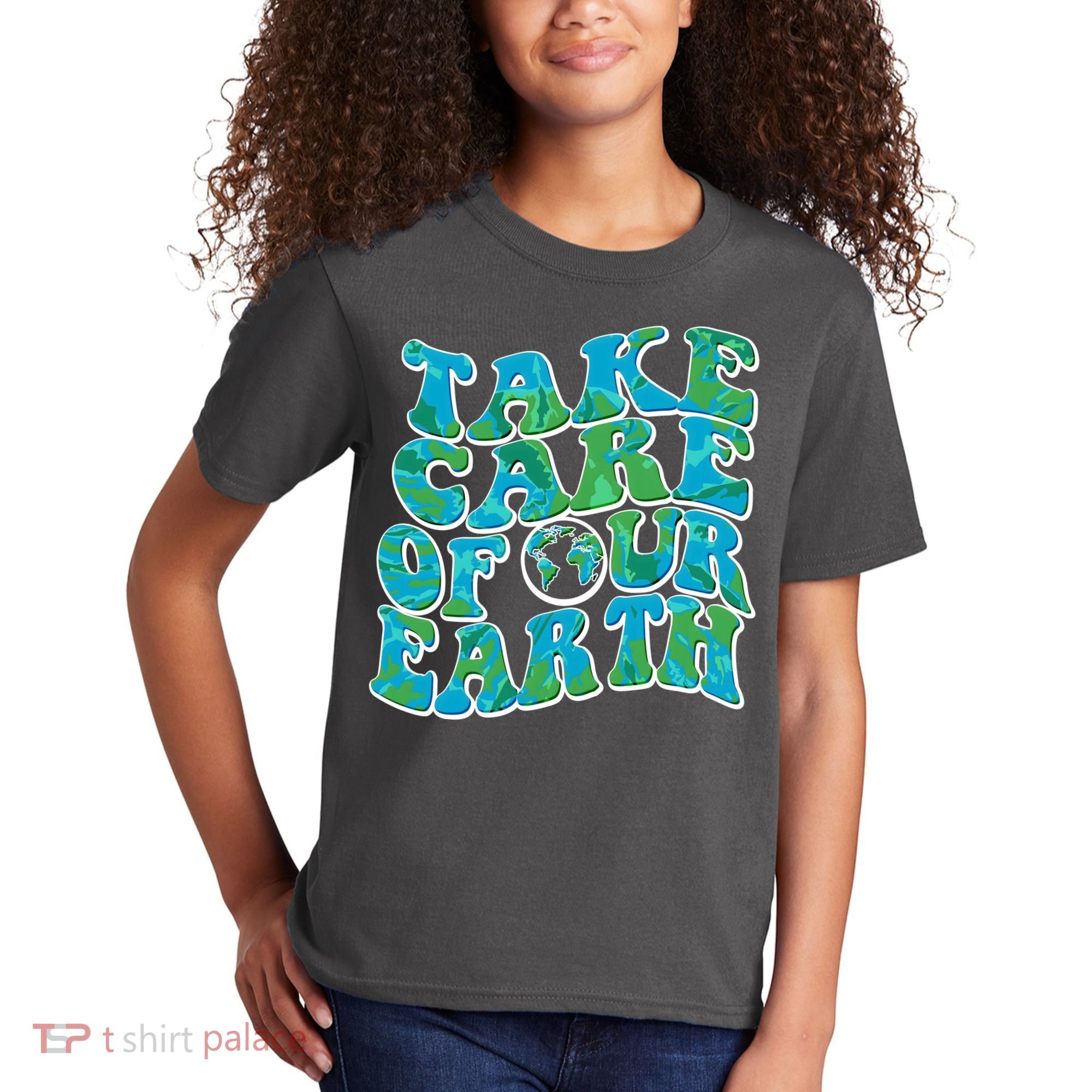 Retro Take Care Of Our Earth Celebrate Earth Day Kids T-Shirt