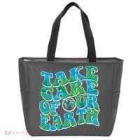 Retro Take Care Of Our Earth Celebrate Earth Day Tote Bag thumb 0