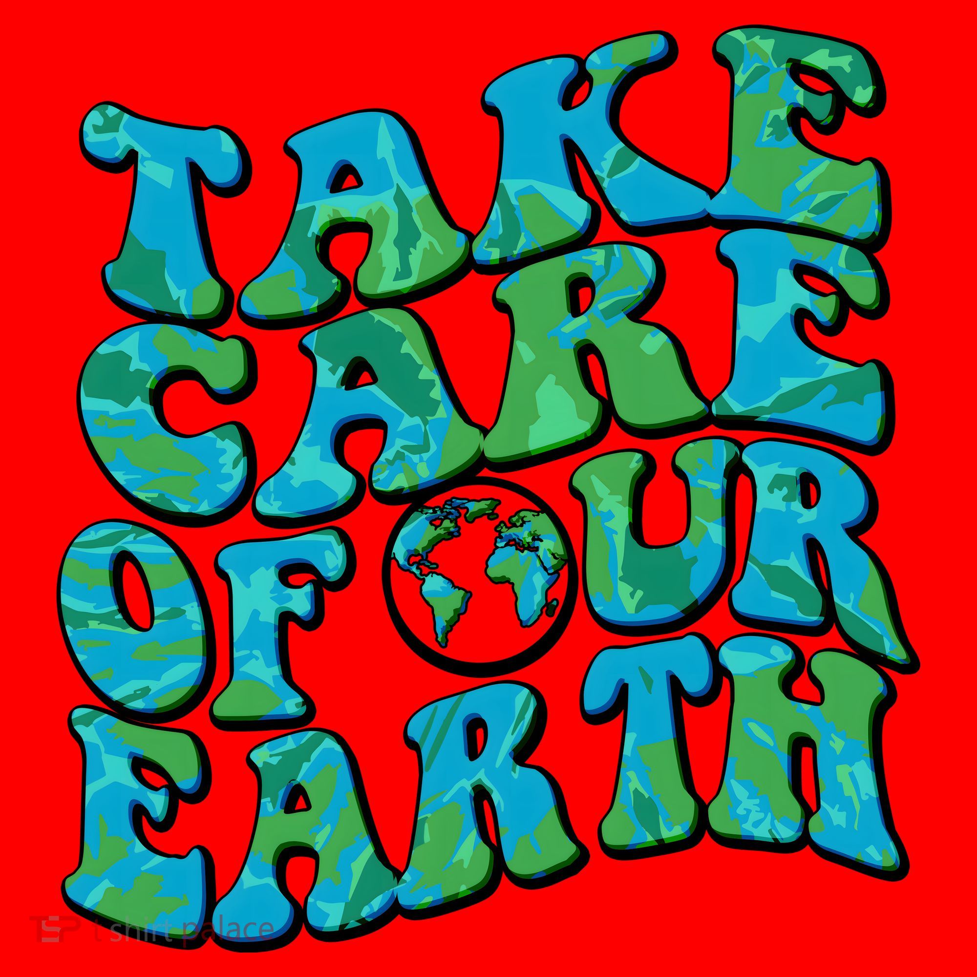Retro Take Care Of Our Earth Celebrate Earth Day Santa Hat