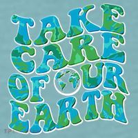 Retro Take Care Of Our Earth Celebrate Earth Day Sueded Cloud Jersey T-Shirt thumb 2
