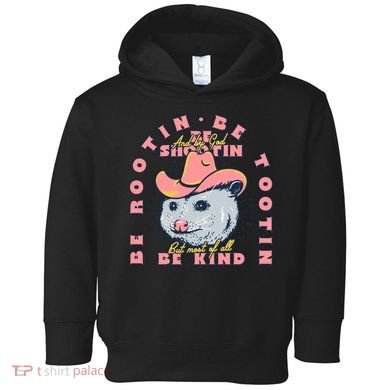 Rootin Tootin Cowboy Advice | Poss Possum Opossum Toddler Hoodie