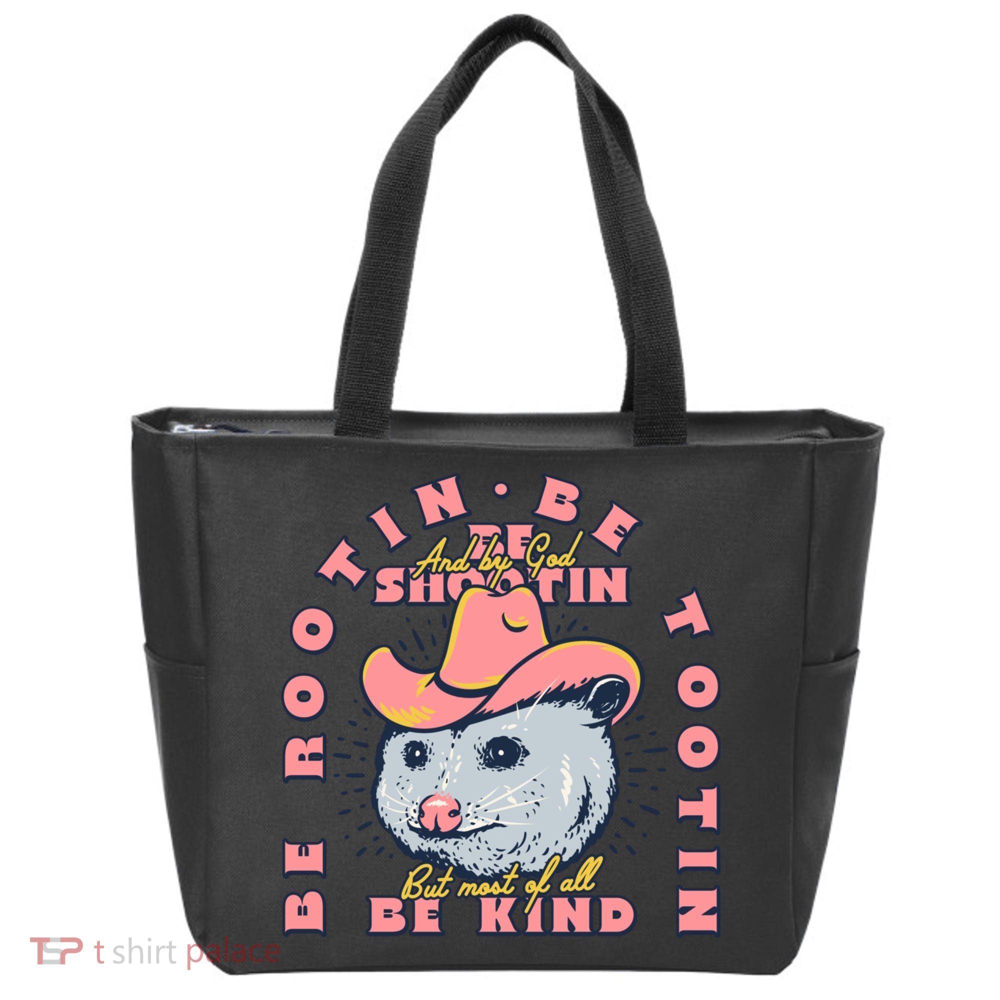 Rootin Tootin Cowboy Advice | Poss Possum Opossum Tote Bag