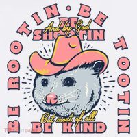 Rootin Tootin Cowboy Advice | Poss Possum Opossum Doggie Tank thumb 4