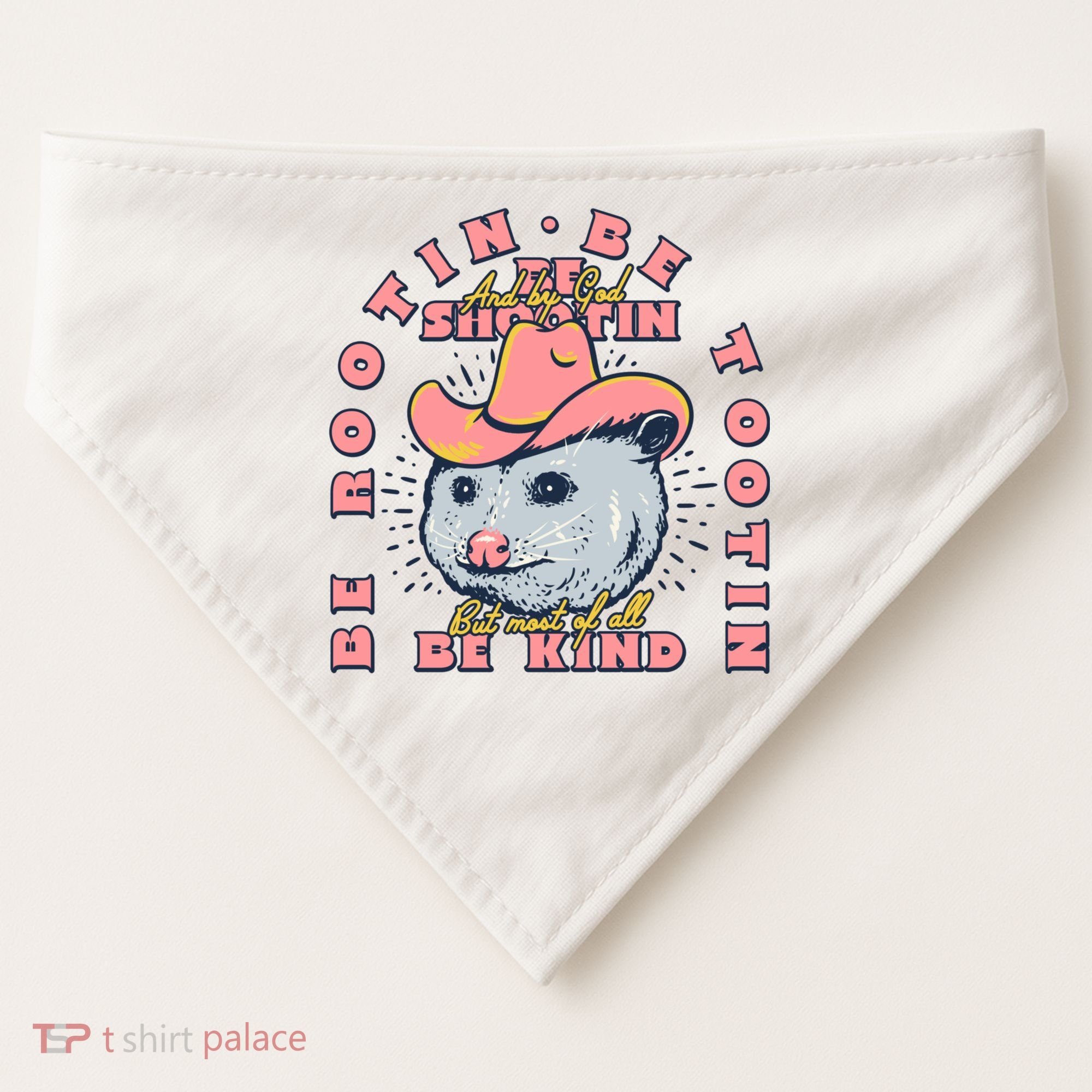 Rootin Tootin Cowboy Advice | Poss Possum Opossum USA-Made Doggie Bandana