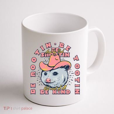 Rootin Tootin Cowboy Advice | Poss Possum Opossum Coffee Mug back