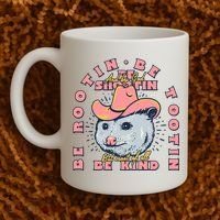 Rootin Tootin Cowboy Advice | Poss Possum Opossum Coffee Mug thumb 2