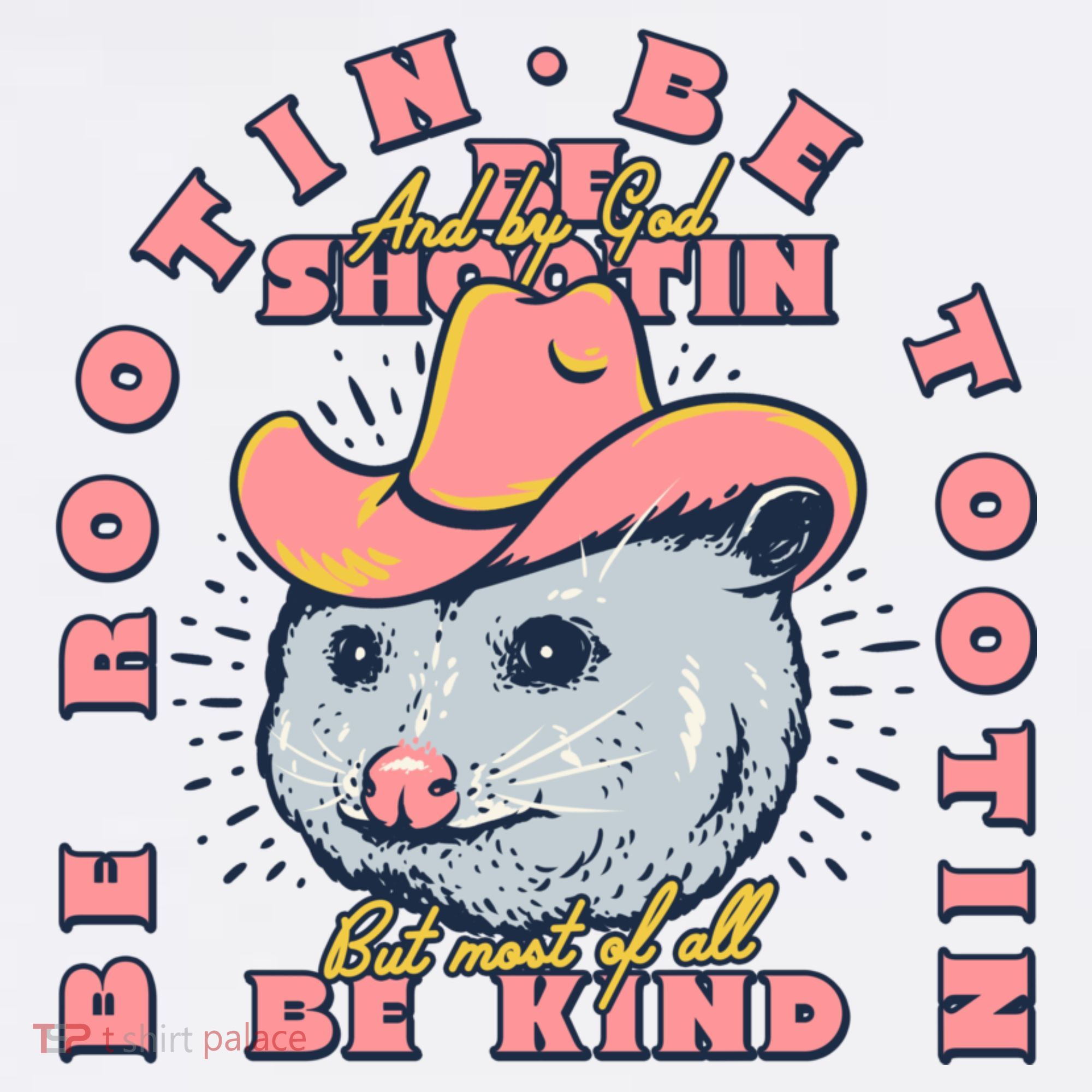 Rootin Tootin Cowboy Advice | Poss Possum Opossum Mousepad