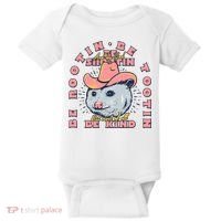 Rootin Tootin Cowboy Advice | Poss Possum Opossum Baby Bodysuit thumb 0