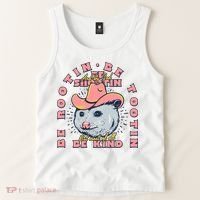 Rootin Tootin Cowboy Advice | Poss Possum Opossum Tank Top thumb 2