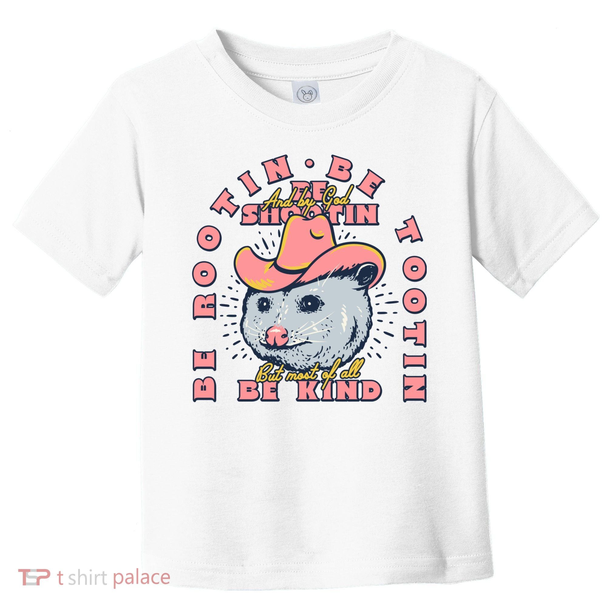 Rootin Tootin Cowboy Advice | Poss Possum Opossum Toddler T-Shirt